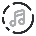 Music Circle SVG Icon